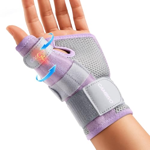 CAMBIVO Handgelenk Bandagen, Handgelenkstütze mit verstellbaren Riemen, Daumen Wrist Wrap Atmungsaktiv bei Arthritis, Sehnenentzündungen, Verstauchungen