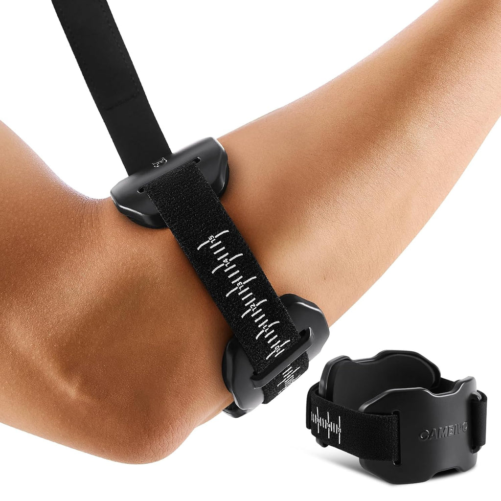 CAMBIVO Tennisarm Bandage, Ellenbogenbandage Herren Damen Verstellbar mit Skala, Bandage Ellenbogen Arm Sleeve für Golferarm, Arthritis, Sport, Büroarbeit, Alltag