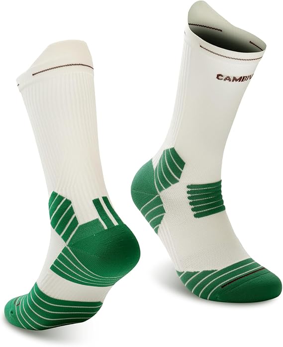 CAMBIVO Sportsocken Kompressionsstrümpfe Herren &amp; Damen 10-15 mmHg, Tennissocken Atmungsaktiv &amp; Anti-Blasen, Unterstützende Laufsocken beim Laufen